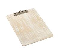 White Wash Wooden Menu Clipboard A4 - Single - Rustic Wooden Menu Holder for Displaying Specials