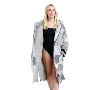 WHITE WATER | Adults Soft-Shell Waterproof Changing Robe | Windproof, Quick Dry, Micro Fleece Lining (UK, Alpha, M, L, Regular, Regular, Artic Camo)