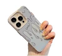 White Waterdroplet Water Drip Slime Graffitti Y2K Epoxy Clear TPU Custom Compatible With iPhone 11 12 13 14 15 16 XR X SE 7 SE 2020 8 Air Pro Max Plus Mini Case Personalised Name Cover