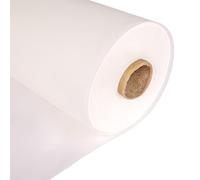 White Waterproof Canvas Fabric - Heavy Duty, Flexible 100% PU Polyurethane, 150GSM, 0.8mm Thick, 150cm Wide - for Deckchairs, Outdoor Beanbags & Awnings - Material by The Half Metre