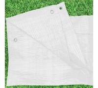 White waterproof,strong woven tarpaulin/ground sheet/camping tarp,keep it dry and clean cover (white, 4m x 5m)