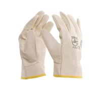 White Welding Gloves Tool Leather Heat-Resistant Work Safe Glove Machinery Flame Retardant Protective Mittens Workplace