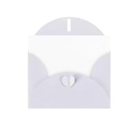 White WHJSHOP Cartoon footprints Prints Greeting Card - High-End Pearlescent Paper Double Sided Pearl Effect Love Buckle Pearl Paper Envelope