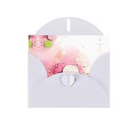 White WHJSHOP Color fragment paper Prints Greeting Card - High-End Pearlescent Paper Double Sided Pearl Effect Love Buckle Pearl Paper Envelope