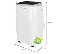 White Wifi 14000 BTU Cooling & Heating Portable Air Conditioner | 40m2 Area | Compatible with Alexa & Google | A Energy Rating | Dehumidifier | 65dB Quiet | 1.5m Hose (KYR-45GW/AG-H)