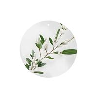 White Wild Green Twig Printing 10 Pcs Air Freshener Cards,Car Scented Hanging Sheets Air Freshener Set For Car Decoration