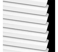 White Window Aluminium Metal Venetian Blinds Slat Home Office Blind Thin Slats Kitchen Blinds Blackout Shutters Child Safe Home Office,Customisable (155×210cm)