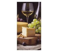 White Wine Cheese Cake Grapes Beach Towels Extra Large, Quick Dry Absorbent Multipurpose, Oversized Beach Towel, Sand Free Foldable Lightweight, Travel Towel, For Beach Pool Camping Travel Vacation, 6