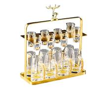 White Wine Glass Holder - Wine Glass Holder for Glass Stand, Upside Down Drying Rack | Deer Head Design, Decorative Kitchen Wine Glass Organizer, Table Cup Holder, Re