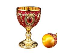 White Wine Glasses - Vintage European Metal Stem, Flutes 30ml Retro Liquor Chalice, Elegant Goblet Cup | Ceremonial Liquor, Drinkware for Whiskey Cocktail Tequila Brandy Sake Bourbon Party