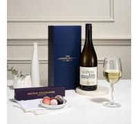 White Wine & Luxury Chocolate Truffles Gift Set Hamper - Mayfair Chocolatier - Gift for Birthday, Christmas, Mother's Day, Valentines Day, Anniversary, Father's Day - The London Hamper Co.