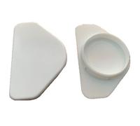 White Winged Hinge & Screw Hole Cover Caps - Kitchen Cabinets/Cupboard Doors (2 x White Winged Hinge Hole Caps)