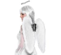 White Wings Adults Christmas Nativity Play + Halo Kids Fancy Dress Angel Wings