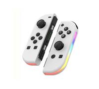 (White) Wireless Controller For Nintendo Switch, OLED, Lite Gamepad Joystick (L/R) With RGB Right