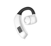 (WHITE) Wireless Earbuds Over Earhooks Headset Rotatable 180Arm Headphones With