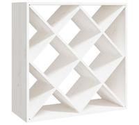 Vidaxl Wine Cabinet White 62X25X62 Cm Solid Wood Pine