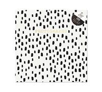 White with Black Spots Photo Album 6x4 Memo Slip in Holds 200 Photos Perfect Memory Book for Families, Valentine, Wedding, Baby Photos, Travel Photo (Black Spots)