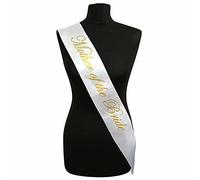 White With Gold Writing ‘Mother Of The Bride’ Sash