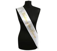 White With Gold Writing ‘Mother Of The Groom’ Sash