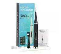 (White with tools B, One size) Sonic Electric Whitening Teeth Tartar Cleaner Dental High Frequency Vibration for Calculus Plaque Stains Removal Teeth Cleaner