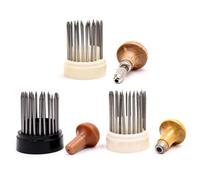 (White without lock) 23-Piece Bead Tool Diamond Bead Tool Diamond Stone Inlay Set With Wooden Handle Jewelry Maker Jewelry Making Tool Graver Jeweler