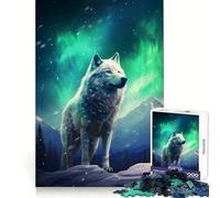 White Wolf 1000 Pieces Jigsaw Puzzles for Adults Sharp Memory Serene Escape Neat Edges Ideal Present (50x75cm)
