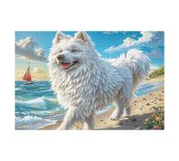 White Wolf 1000 Pieces Jigsaw Puzzles Splendid Celestial Critters For Men Educational Decompression Adults Anxiety Memory Care Mothers Valentines Gift Durable Cardboard 1000 PCS