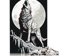 White Wolf 500 Piece Jigsaw Puzzle Family Fun Jigsaws for Adults And Challenging Game,stress Relief Games And Unique Gifts 500pcs (52x38cm)