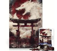 White Wolf Spirit Gate Teenager Jigsaw Puzzles 1000 Pieces Cognitive Memory Soothing Downtime Exact Cut Birthday Gift (50x75cm)