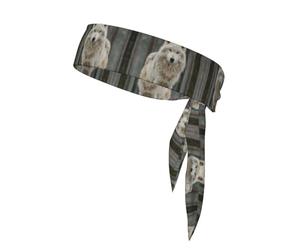 White Wolf Sweatband Headband Absorb Sweat Elasticity Breathable For Running Outdoor Exercise Four Seasons