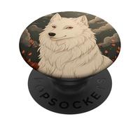 White Wolf Under The Moon PopSockets Adhesive PopGrip