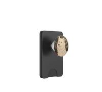 White Wolf Under The Moon PopSockets PopWallet for MagSafe