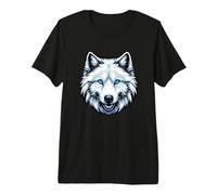 White Wolf with Blue Eyes Blue Eyed Wolf Costume White Wolfs Premium T-Shirt