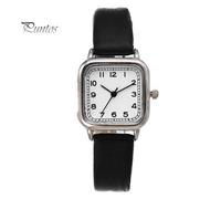(white) Women Quartz Watch Square Dial Soft Faux Leather Strap Accurate Adjustable Pin Buckle Students Girls Wristwatch Fashion Jewelry Birthday Gift