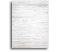 White Wood Background Stationery Paper - 50 Sheets | 28lb Bond Rustic Writing Paper for Letters, Notes, Invitations & Announcements