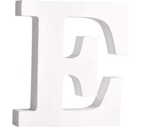 White Wooden MDF Letter E - Size 8cm Tall - Free Standing Wooden Letters for Arts & Crafts Personalized Name Decor