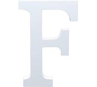 White Wooden MDF Letter F - Size 13cm Tall - Free Standing Wooden Letters for Arts & Crafts Personalized Name Decor