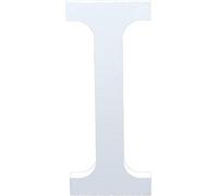White Wooden MDF Letter I - Size 8cm Tall - Free Standing Wooden Letters for Arts & Crafts Personalized Name Decor