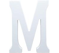 White Wooden MDF Letter M - Size 30cm Tall - Free Standing Wooden Letters for Arts & Crafts Personalized Name Decor