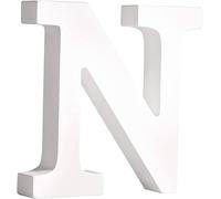 White Wooden MDF Letter N - Size 30cm Tall - Free Standing Wooden Letters for Arts & Crafts Personalized Name Decor