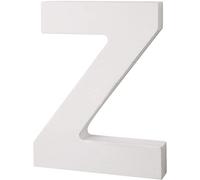 White Wooden MDF Letter Z - Size 30cm Tall - Free Standing Wooden Letters for Arts & Crafts Personalized Name Decor