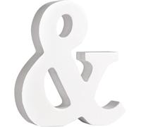 White Wooden MDF Symbol & - Size 30cm Tall - Free Standing Wooden Letters for Arts & Crafts Personalized Name Deco