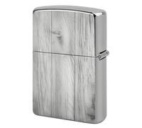 White Wooden Texture Lighter Case Metal Protective Cover with Double-Sided Art Design, Cool Lighters Pouch Shockproof Lighter Cover for Men Women Gifts, Lighters Not Included