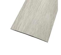 White Woodgrain, Flat Laminate to Tile Threshold Bar, PVC Transition Profile, Self-Sticking Vinyl Edge Trim for Floor Gap, Carpet to Floor Seam Joining Strip