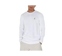 (White, XL) BRAVE SOUL Mens Long Sleeve T Shirts Crew Neck Casual Top Summer Cotton Tee NEW