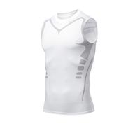 (white, XL) Chest Compression Immediate Slimming Chest Vest For Men 2. Ulti Mate