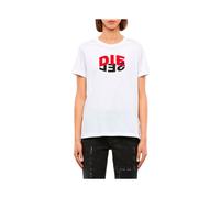 (White, XL) DIESEL T SILY V23 Womens T Shirts Summer Tee