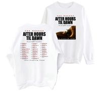 (white, XL) The Weeknd After Hours Til Dawn 2025 Tour Sweatshirt 2 Sided