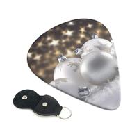 White Xmas Balls Guitar Pickfor Pickups For Acoustic Electric Guitar Bass Ukulele