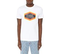 (White, XS) DIESEL T DIEGOR E14 Mens T Shirts Short Sleeve Slim Fit Casual Summer Cotton Tee